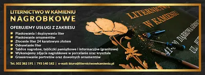 Sokół.Liternictwo w kamieniu.